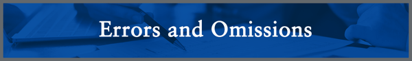The Scoop Header Image Errors and Omissions E&O